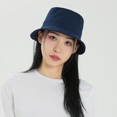 풋온 남녀공용 무지 대두 버킷햇 모자