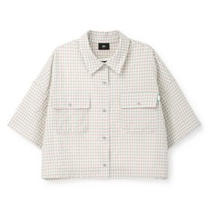 R10U 女童無袖層次穿搭格紋襯衫 U2421B354221