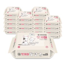 펫케어 휴대용 물티슈, 20개입, 20개
