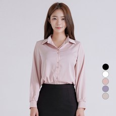 Gembling 女款V領翻領長袖襯衫上衣