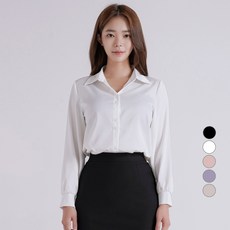 Gembling 女款V領翻領長袖襯衫罩衫