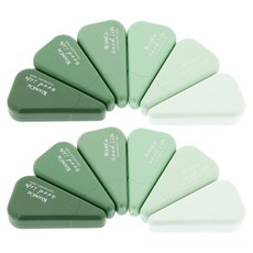 그라데이션 삼각 수정테이프 6종 세트, 올리브, 2세트