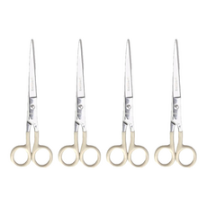 HIGHTIDE penco 不鏽鋼剪刀, 附收納套, 長17.5CM 寬6CM, 白色, 4個