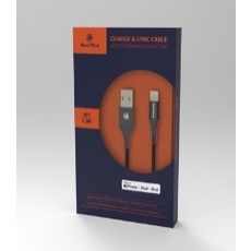 Meet Mind APPLE Lightning MFI 充電線, USB-A to Lightning, 2合1充電傳輸, 1.2m, 太空灰, 1條