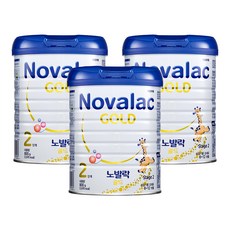 노발락 골드 분유 2단계, 800g, 3개