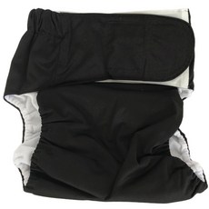 男女通用魔鬼氈布尿布 11 黑色 均碼, 1件, 1個