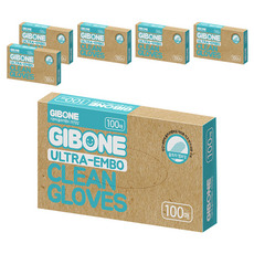 GIBONE 超壓花衛生手套 100入, 6個, 100個