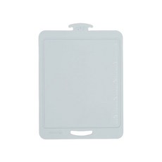 sillymann 100%鉑金矽膠時尚美型料理砧板，耐熱-40~250°C，可用洗碗機, 淡灰藍, 33.4 x 24.4 x 0.46cm, 1個