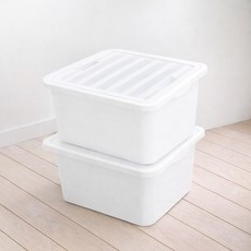 보노하우스 레브스토리지 수납박스, 화이트, L(350 x 385 x 205 mm), 6개