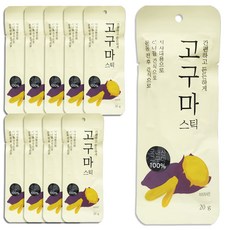 Jayeondaum 韓國產地瓜條隨手包, 20g, 10包