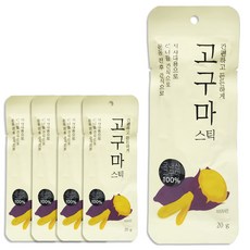 Jayeondaum 韓國產地瓜條隨手包, 20g, 5包