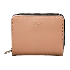 satana Leather 簡約拉鍊短夾