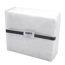 Songwol 松月 基本款高級多用途抹布毛巾, 白色, 10個