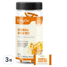 데일리온 프로폴리스 포도당 캔디 200g, 100정, 3개