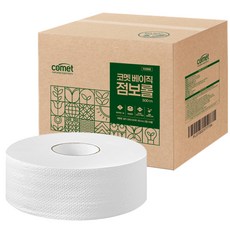 코멧 베이직 1겹 점보롤, 1팩, 16롤, 500m