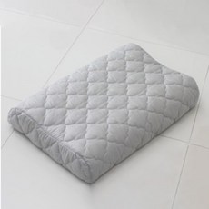 BASUM 純棉絎縫曲線型乳膠枕套