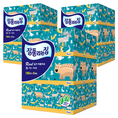 잘풀리는집 천연펄프 미용티슈 2겹, 6개입, 3개