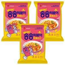 O taste 松松玫瑰醬辣炒年糕, 3個, 340g