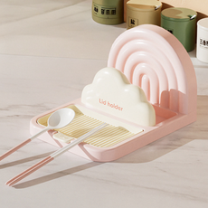 Daily Pick 廚房層架鍋蓋料理工具架, 1個, 粉紅色