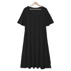 Bivichu 荷葉袖孕婦洋裝