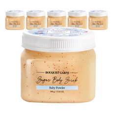 Bouquet Garni 糖身體磨砂膏 嬰兒爽身粉, 500g, 6入