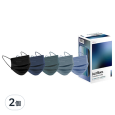 EYL'S 艾爾絲 成人平面醫用口罩, 爵士藍調, 50片, 2盒