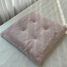 HANSGALLERY 奶油超細纖維方形坐墊 10mm, 粉紅色