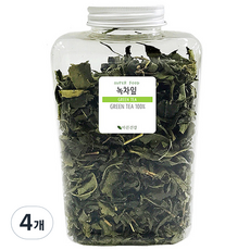 바른건강 국내산 녹차잎, 4개, 100g