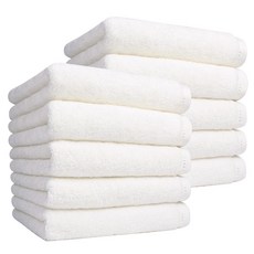 Songwol 松月 Bonneur洗臉毛巾 200g 竹纖維白, 象牙白, 10個