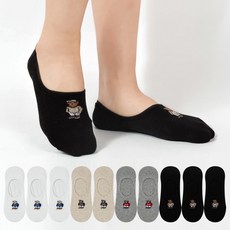 si ner socks 女款USA小熊船襪10雙組