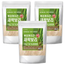 건강중심 뿌리까지간 새싹보리, 3개, 500g