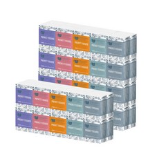 BonitaGoods 紙漿3層迷你袖珍面紙, 60個, 10枚入