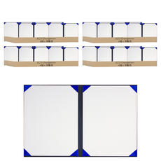 ECO Chungwoon A4絲絨獎狀夾 深藍色 4入, 16個, 法國藍色