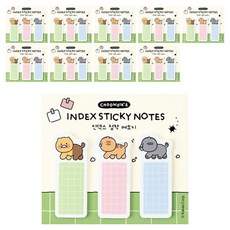 春植 普通索引便利貼 3款 x 20張 套組, 10套, 混合顏色