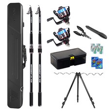 AOMEX Movement DX 330 One Two釣魚竿組, 黑色