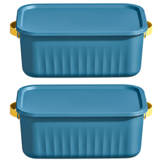 北歐風收納箱 藍色 382g, 1組