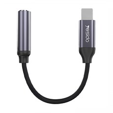 yesido Lightning 轉 3.5mm 音頻轉接線 YAU21, 1條
