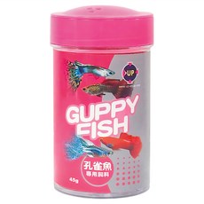 UP AQUA 雅柏 孔雀魚專用飼料 E-228, 45g, 1罐