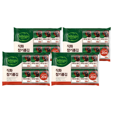 비비고 직화 참기름김, 90g, 4개