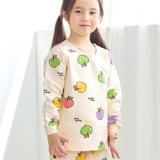 Maykids 幼童/青少年彩虹蜜桃保暖內衣套裝