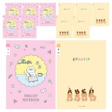 morning glory 填寫筆記本小學英語窄格B 2種*3入組, 讀書貓 + 餅乾熊, 2套