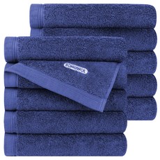 Songwol 松月 Comfort Ground 飯店毛巾 200g 40支精梳棉, 10個, 藍色