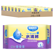 奈森克林 水滴將純水柔濕巾, 1入, 24包