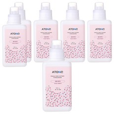 ATONO2 嬰幼兒用高級衣物柔軟精 棉花粉香, 1L, 6個