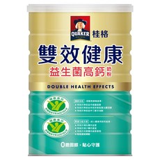 QUAKER 桂格 雙效健康益生菌高鈣奶粉, 750g, 1罐
