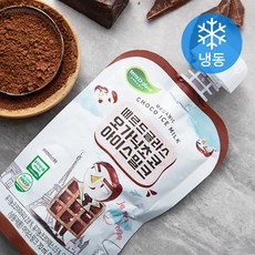떼르드글라스 유기가공식품 인증 파우치 초코아이스밀크 (냉동), 70ml, 3개