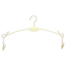 鐵製夾式內衣掛架 10p, 金色, 1個