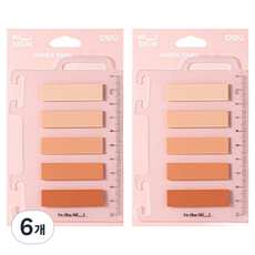 누사인 인덱스 스티커 5종 x 20p 핑크, 6개