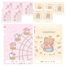 morning glory 填寫筆記本小學1-2圖畫日記本 B 1面1日 2種*3入組, 混合顏色, 2套