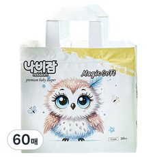 나비잠 매직소프트 팬티형 기저귀 남여공용, 대형(L), 60매